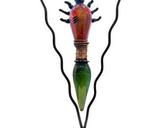 Large Tom Bloyd Art Glass/Mixed Media Sculpture