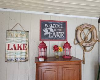 Lake signs