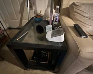 Side glass tables