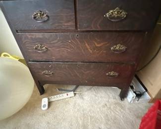 Vintage dark wood dresser