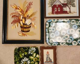 Crewels, cross stitch