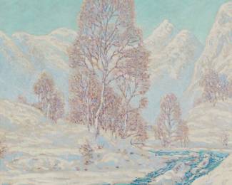 138 William Henry Singer Jr. (1868-1943) "Midsummer," circa 1936 Oil on canvas Signed lower left: W.H. Singer Jr.; titled and dated on the certificate of authenticity 33 3/4 x 31 3/4 in. Estimate: $2,000 - $3,000