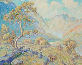 136 William Henry Singer Jr. (1868-1943) "Highlands," 1923 Oil on canvas Signed and dated lower right: W.H. Singer Jr. / 1923; signed again verso; titled and inscribed "36" on the stretcher 32 x 33 3/4 in. Estimate: $2,000 - $3,000