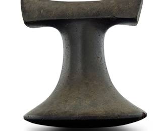184 A Tahitian stone penu pounder Likely Maupiti Island, Tahiti Height 5 1/2 in. Estimate: $10,000 - $15,000