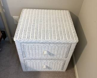 Wicker nightstand