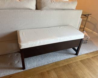 Padded storage bench