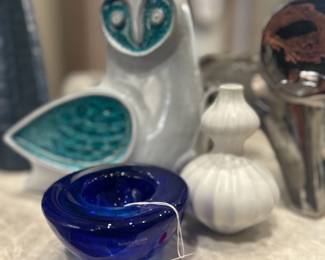 Jonothan Adler owl, Kosta Boda bowl