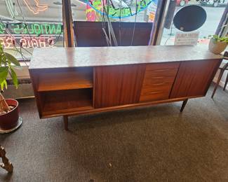 vintage teak wood 50's dresser