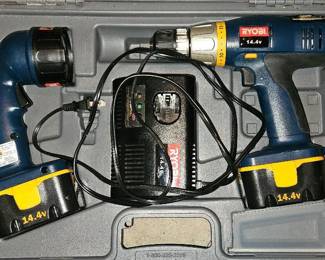 Ryobi drill and flashlight