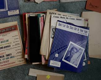Selection of sheet music
