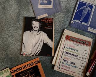 Selection of sheet music