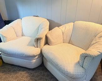 Swivel chairs by Rowe Furniture