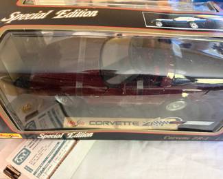 Corvette model in box