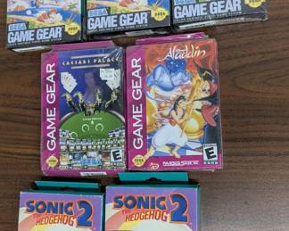 SEALED Sega Game Gear cartridges