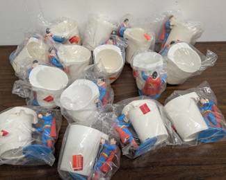 Sealed Superman Cups with figures