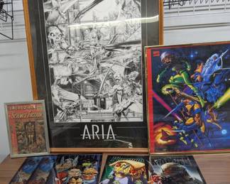 Comic Book Related Framed Items