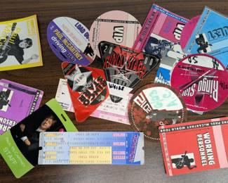 Paul McCartney / Ringo Starr backstage pass lot