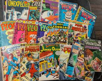 Vintage Comic Books - Superman! Spider-Man!