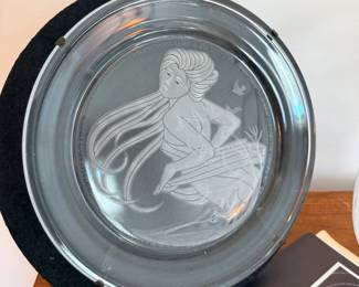 Mograntown Michael Yates 2nd issue Country Ladies crystal plates