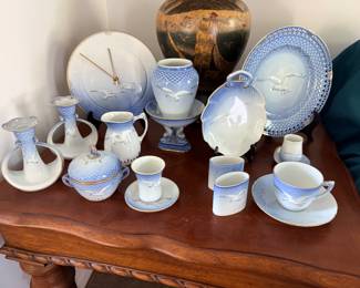 Bing & Grondahl's famous seagull patterned dishes