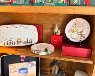 Lenox Grinch/Whooville dishes and ornaments