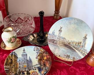 Henri D'arceau & Fils Limoges French scenery plates