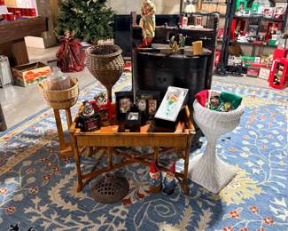 Qing Dynasty wedding chest and Christopher Radko Looney Tunes ornaments