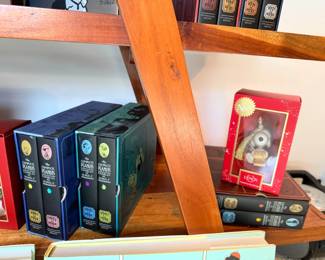 Charles Schulz Peanuts books, ornaments, and memorabilia