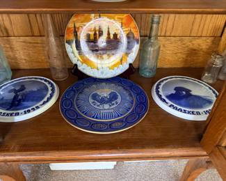 Bing & Grondahl, USA bicentennial commemorative plate, 100th anniversary plate Dawn Over Copenhagen, Easter plates