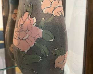 Tall Gray pottery vase