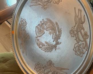 large silver tray