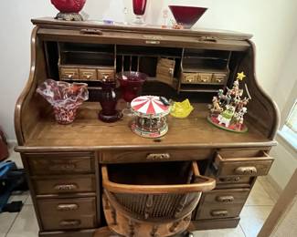 Desk and christmas