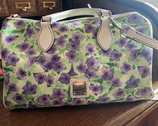 DB purple floral Satchel