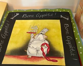 Boneappetit Dog themed serving platter