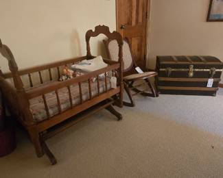 Victorian cradle.