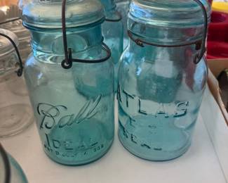 Aqua Blue Ball Canning Jars