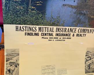Vintage Ludington Hastings Insurance Calendar