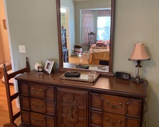 Dresser with mirror