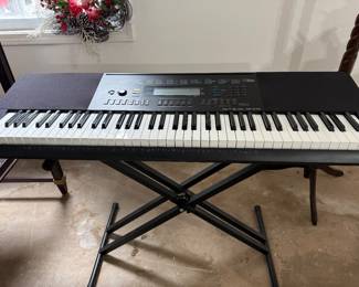 Casio keyboard with stand