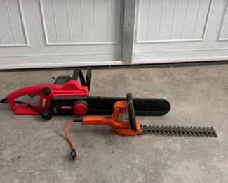 Craftsman Electric Chainsaw Black Decker Hedge Trimmer