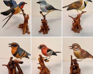 HandCarved Painted Wooden Bird Figurines KRG 6 image