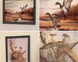 Pair of Ruane Manning Wildlife Art Prints KRG 4 image