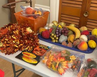 Fall Decor, Pumpkins, Fruit