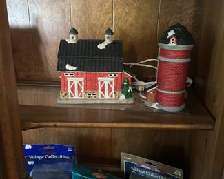 Lighted Village - Barn & Silo