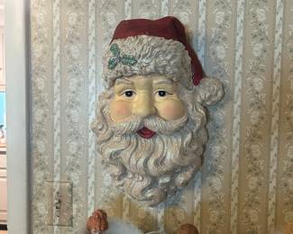 Vintage Santa wall hanging