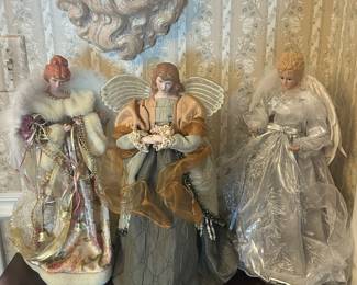 A few of the beautiful tree toppers available.