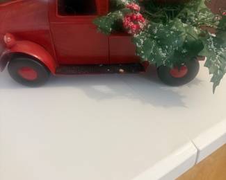 Red Truck Candle Holder