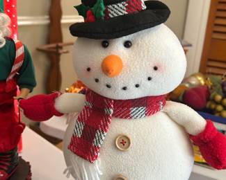 Large Standing Snowman Figure