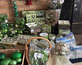 The Light Green Christmas Tree Collection to fully decorate a tree!