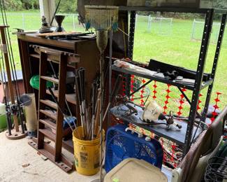 Golf clubs, shelving